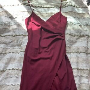 Long formal red dress